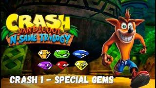 Crash Bandicoot 1 - All Special GEMS - All Colored GEMS