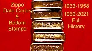 How To Date A Zippo , Zippo Date Codes Bottom Stamp