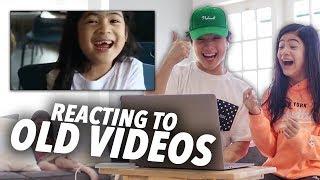Reacting To Our Old Funny Videos!! | Ranz and Niana
