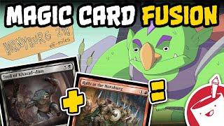 Opening Magic Packs and Combining the Cards Into New Monsters