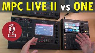 Did Akai fix the "cons"? MPC LIVE II vs MPC ONE // Speaker test, review and 2.8 tutorial