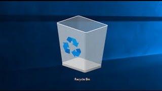 Windows 10 - How to show recycle bin icon on desktop