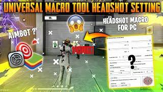 Universal Macro Tool Free Fire Best Headshot Setting Bluestack 5  Setting  || REGX GAMER