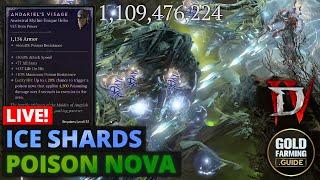 Ice Shards Poison Nova Build Showcase - The Coolest Sorc Build I ever Played! Diablo 4  Season 5