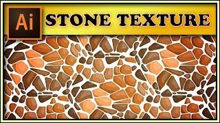 Stone, pebbles seamless texture - Adobe Illustrator tutorial