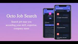 Octo Job Search App preview | Flutter  Application