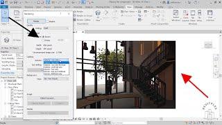 Rendering inside the lobby in Revit |  RevitPlex Tutorial