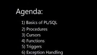Learning PL/SQL programming