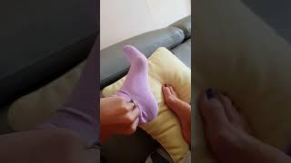 sock off, smell my feet #socks #shorts #smellysocks #feet #bunions #toes #foot #fun #sockshorts