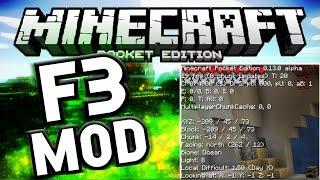 F3 BUTTON IN MCPE 0.13.0!!! - Debug Mod - Minecraft PE (Pocket Edition)