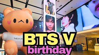 BTS V Birthday Project 2023  Taehyung Birthday Photo Zone in Myeongdong