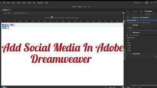 Add Social Media In Adobe Dreamweaver (Html & Css)