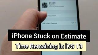 iphone software update stuck on estimating time remaining