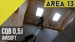 AREA13 | Airsoft Gameplay mit 0,5 Joule im CQB | Vollauto & Tracer | Airsoft & Paintball