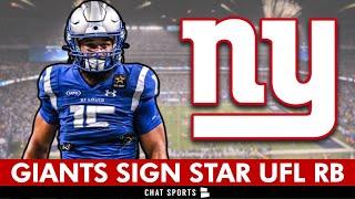  New York Giants Sign Star UFL Running Back