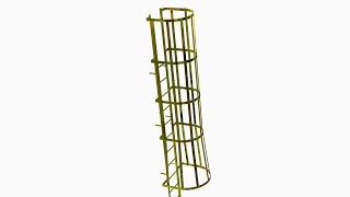 「DESIGN 173」 Solidworks tutorial | sketch Cage ladder in Solidworks