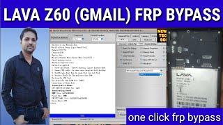 LAVA Z60 FRP UNLOCK google (gmail) account bypass one click miracle tool 100% solution trick