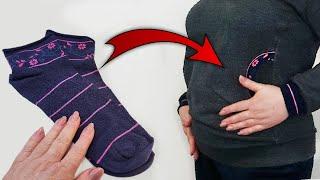 Sewing trick. Is the best advice for repairing clothes with socks