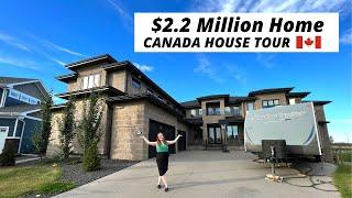 Canadian Houses| Inside a $2,200,000 Mega MANSION in Edmonton, Canada! | Life in Canada