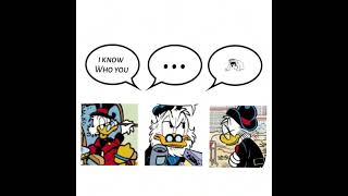 disney duck comic/duckverse characters as speach bubble memes ( mostly rockerduck)