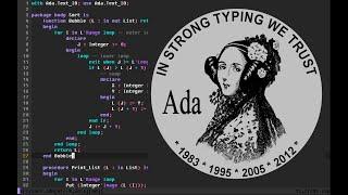 Ada Programming - Implementing a Bubble Sort with Arrays and Procedures