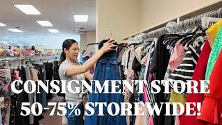 THRIFTING WITH ME 50-75% OFF SALE  STOREWIDE CONSIGNMENT STORE!