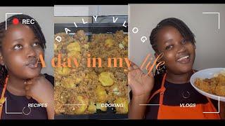 COOK WITH ME SOLO DINNER //daily vlog//Vanessa Atieno