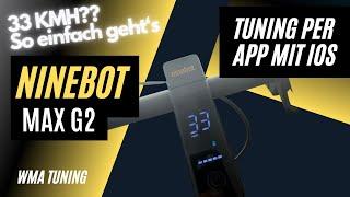 Tuning Segway Ninebot Max G2 mit IOS - 33kmh - Es funktioniert!