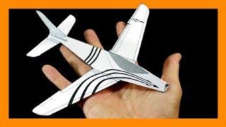 Como hacer un AVION DE PAPEL en 3d para IMPRIMIR que Vuele Mucho [GRATIS!!]