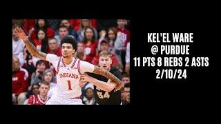 Kel'el Ware @ Purdue (11 PTS 8 REBS 2 ASTS) 2/10/24