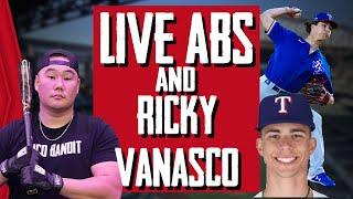 CATCHING RICKY VANASCO (Texas Rangers) AND LIVE AT BATS