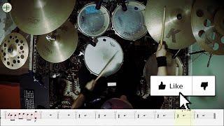 Three Days Grace - Never Too Late (Drum cover with tablatures)