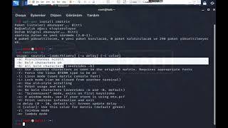 How To Get Matrix Effect Terminal On Kali Linux |EMİP|