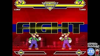 MUGEN Luigi (me) vs Luigi (Aperson98's edit with my ai edit) + Bonus Round