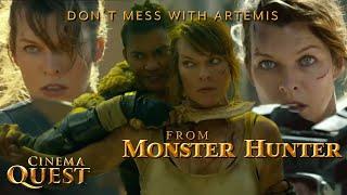 Monster Hunter | Artemis Being A Badass For 8 Minutes | Cinema Quest