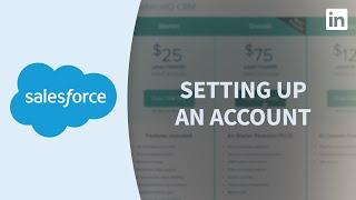 Salesforce Tutorial - Setting up an account