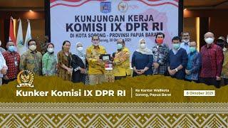 KOMISI IX DPR RI MENGGELAR PERTEMUAN DENGAN WALI KOTA SORONG, PAPUA BARAT