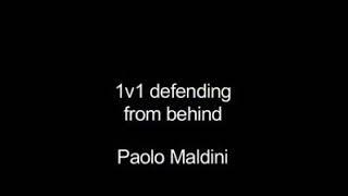 Training difending "the king Maldini"
