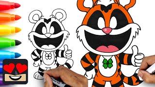 How To Draw Tiggy Tiger | Poppy Playtime