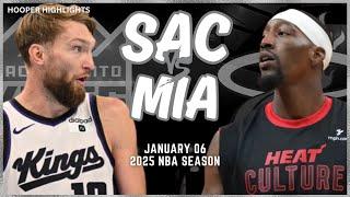 Sacramento Kings vs Miami Heat Full Game Highlights | Jan 6 | 2025 NBA Season