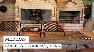 MEDIDAS DA PARRILLA E CHURRASQUEIRA