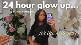 spending $1000 to glow up for the new year   hair appointment, Black Friday haul & new nail set