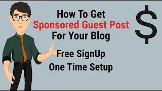 How To Get Sponsored Content For Your Blog For Free