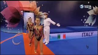 Junior Group Italy 5 Ribbons Final European Championships Varna 2021