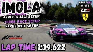 FERRARI 296 GT3 | IMOLA 1:39.622 | HOTLAP + FREE SETUP | ACC