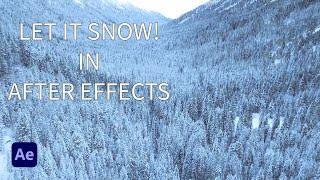 Animated Snow in After Effects