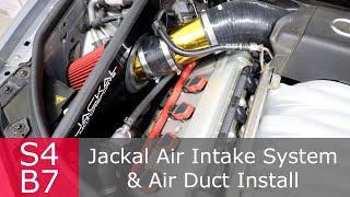 Installing a Cold & Gold Jackal Motorsports Air Intake | Audi S4 B6 B7 | Redemption Series Part 3