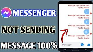 Messenger Message Not Sending Problem // Message Sending Error