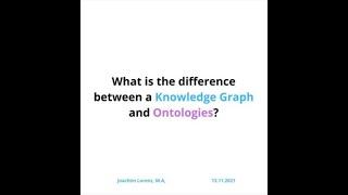 What is the difference between a Knowledge Graph and Ontologies?