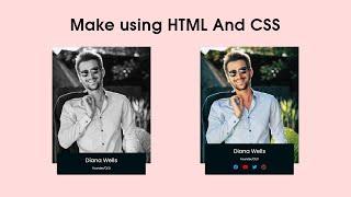 How To Make Image Hover Effect Color Transition Using HTML & CSS | Team Member Web Design